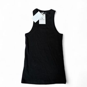 Anine Bing Black Cotton Eva Tank brand new with tags